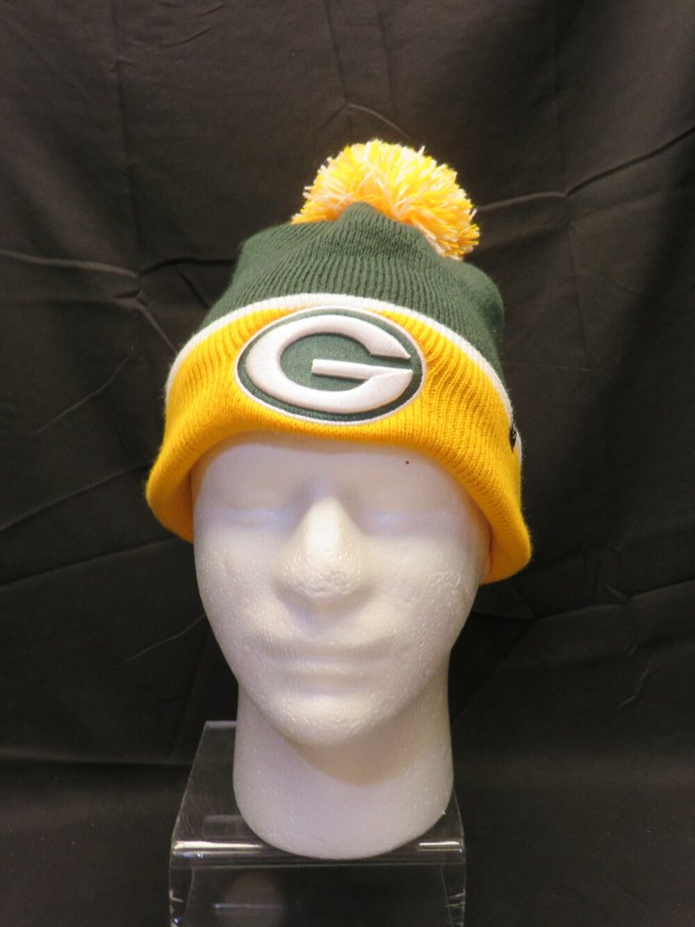 Green Bay Packers Beanie Adult 47 Brand Embordered G on Front NFL